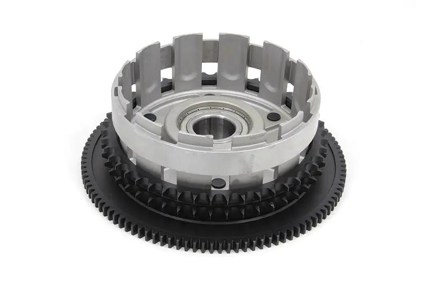 York OEM Complete Clutch Drum with Ring Gear for Harley Davidson FXD, FXST, FLT Models - Part #37813-06A by York