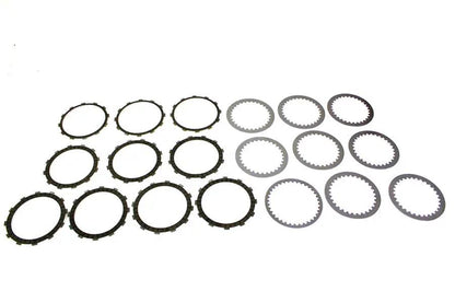V-Twin M8 Clutch Plate Set - Includes Fiber and Steel Contact Plates for Harley Davidson FLT and FLFB Models by V-Twin