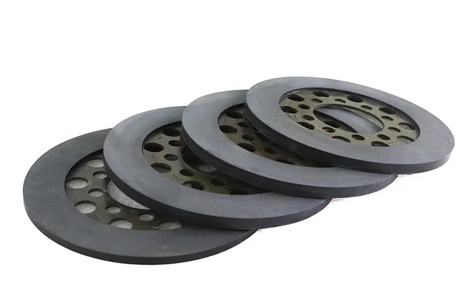 York 75325 Police Clutch Fiber Plates - Extreme Duty 3-1/2 Inch Bonded Steel Plates for Harley Davidson FL (1941-1950) by York
