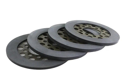 York 75325 Police Clutch Fiber Plates - Extreme Duty 3-1/2 Inch Bonded Steel Plates for Harley Davidson FL (1941-1950) by York