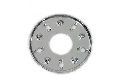 York 17-0023A Outer Clutch Pressure Plate with Chrome Finish for Harley Davidson FL Models by York