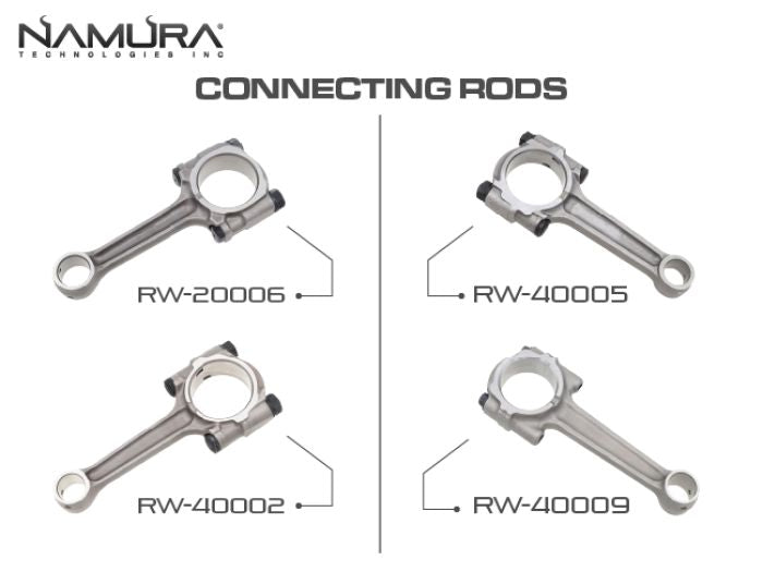 NAMURA Connecting Rod Kit No Big End Bearing Included - Part No. RW-20006
