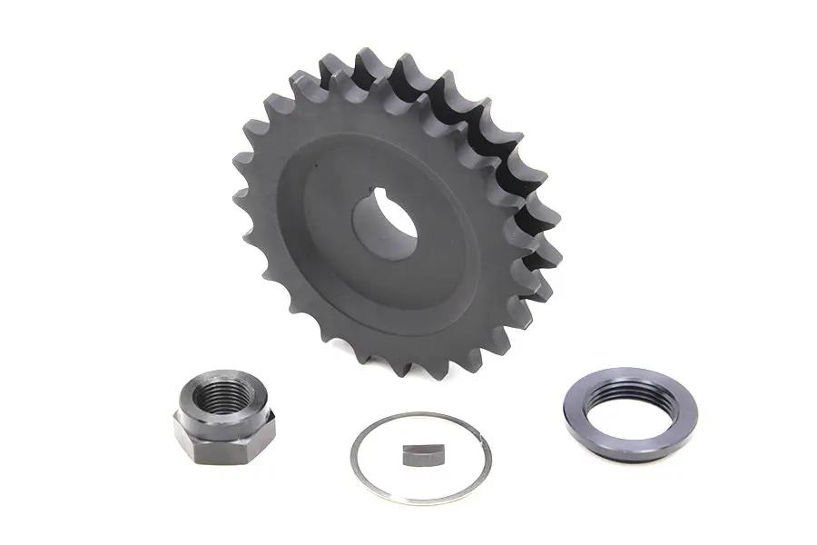 York Tapered Engine Sprocket Kit 23 Tooth Parkerized for Harley Davidson EL Models by York