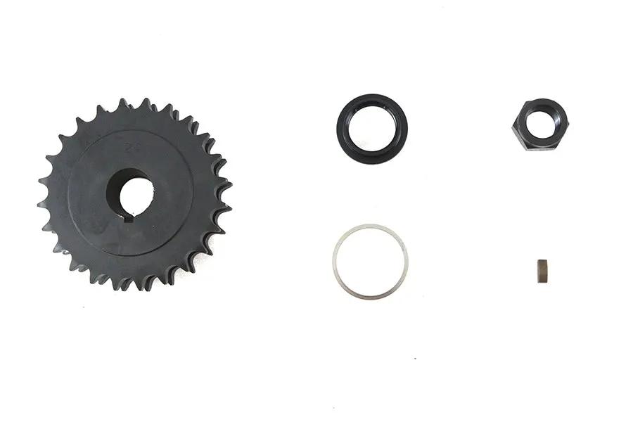 York Engine Sprocket Kit 24 Tooth Parkerized for Harley Davidson EL Models by York