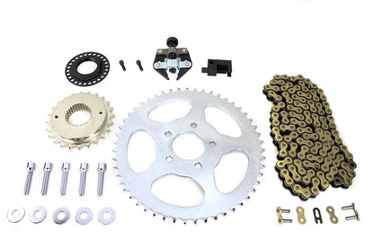 York Softail Rear Chain Drive Kit with 120-Link Rust-Resistant Gold Chain and Master Link for Harley Davidson FLST (2008-2017) by York
