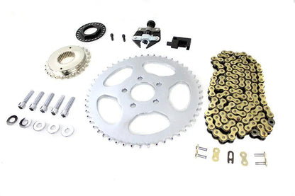 York Softail Rear Chain Drive Kit with 120-Link Rust-Resistant Gold Chain and Master Link for Harley Davidson FLST (2008-2017) by York