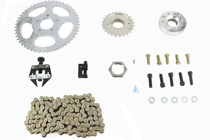 York FXD Rear Chain Drive Kit for Harley Davidson FXD Models with 24 Tooth Front and 51 Tooth Rear Sprockets by York