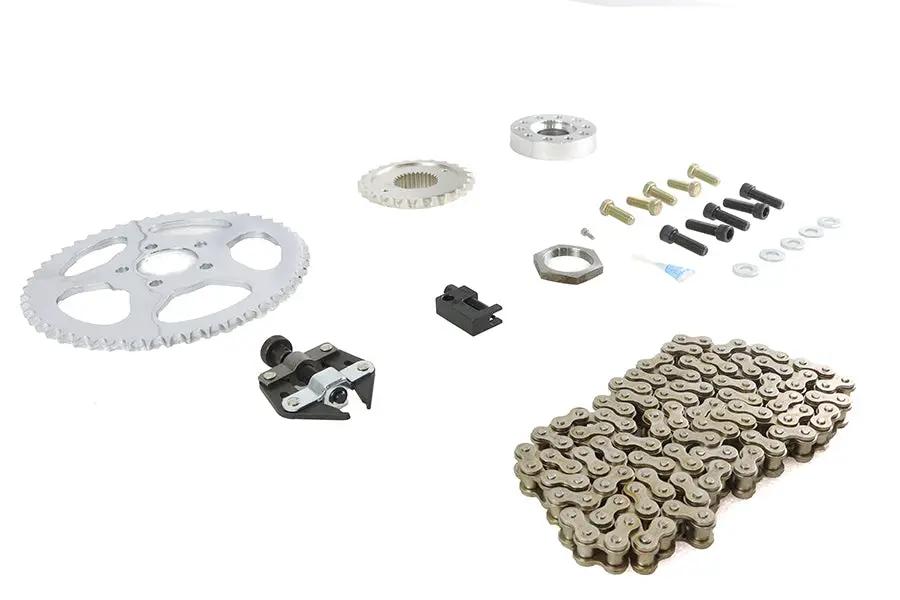 York FXD Rear Chain Drive Kit for Harley Davidson FXD Models with 24 Tooth Front and 51 Tooth Rear Sprockets by York
