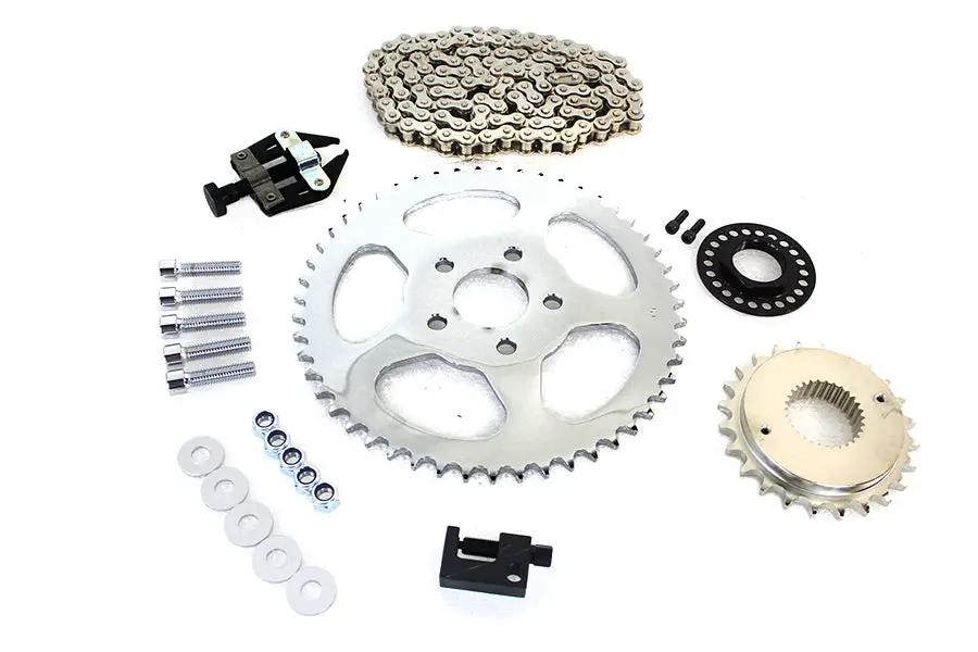 York Softail Rear Chain Drive Kit with 530 x 120 Link Chain and Master Link - Fits Harley Davidson FLST (2008-2017) by York