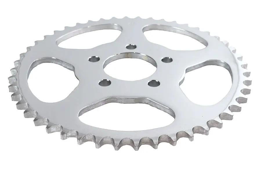 York Rear Sprocket Flat Chrome 48 Tooth - Suitable for Chain Drive Systems by York