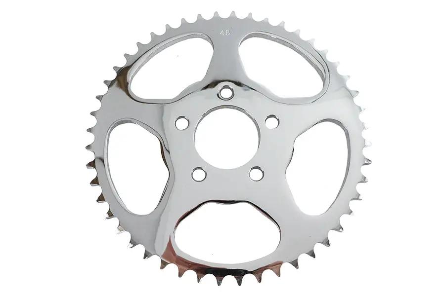 York Rear Sprocket Flat Chrome 48 Tooth - Suitable for Chain Drive Systems by York