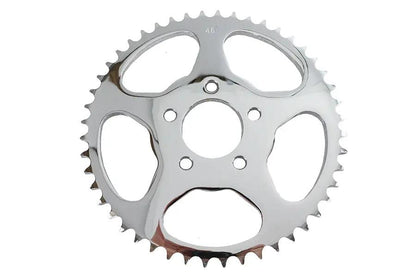 York Rear Sprocket Flat Chrome 48 Tooth - Suitable for Chain Drive Systems by York