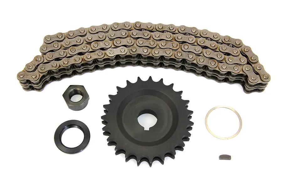 York 23 Tooth Sprocket and 82 Link Chain Kit for Harley Davidson EL and FL Models by York
