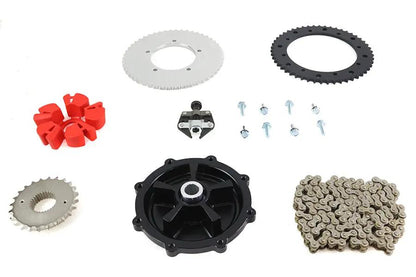 York FLT Rear Chain Drive Kit for Harley Davidson FLT Models - 120 Link Chain and Conversion Components by York