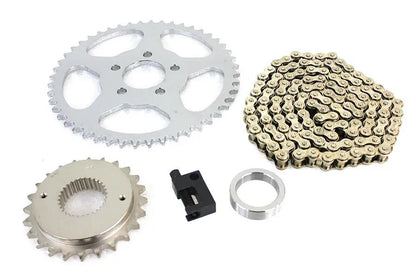 York Rear Chain Drive Kit for 2007 Harley Davidson FLT - Easy Chain Conversion with 22-tooth Front and 48-tooth Rear Sprockets by York