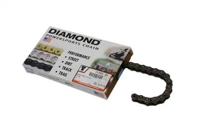 Diamond Chain Standard .530 inch 104-Link Motorcycle Chain - DMD-530-1R-104N by Diamond Chain