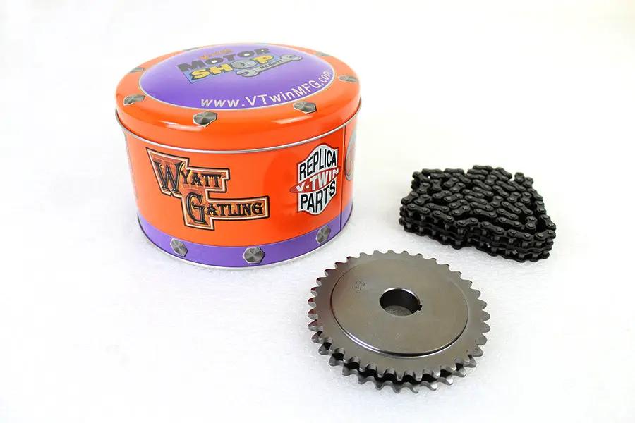 York 45 inch WL Sprocket and Chain Kit 33 Tooth for Harley Davidson WL by York