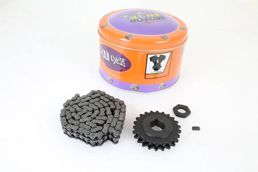 York 45 inch G Sprocket and Chain Kit 22 Tooth for Harley Davidson G Models by York