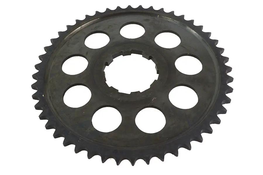 York JD Flat Type Rear Sprocket for Harley Davidson J Models, 8-Tooth Spline, 530 Chain Compatibility by York