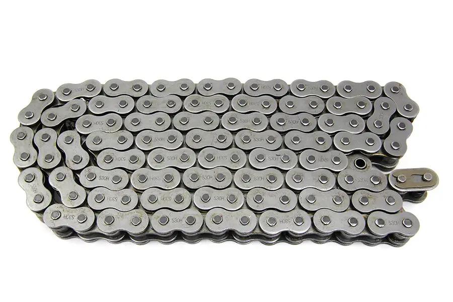 York O-Ring 120 Link Chain for Harley Davidson FL Models - Natural Finish, Part #19-0458 by York