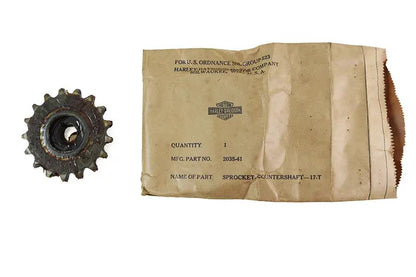 OE 2035-41 Sprocket Countershaft 17 Tooth for Harley Davidson WL Models by OE