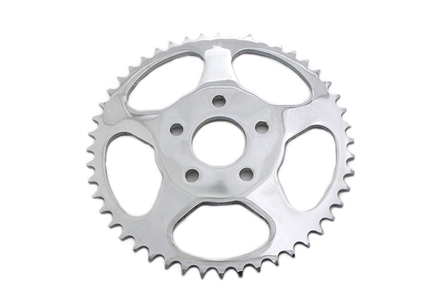 York Rear Sprocket Chrome 48 Tooth for Softail and XL Motorcycles by York