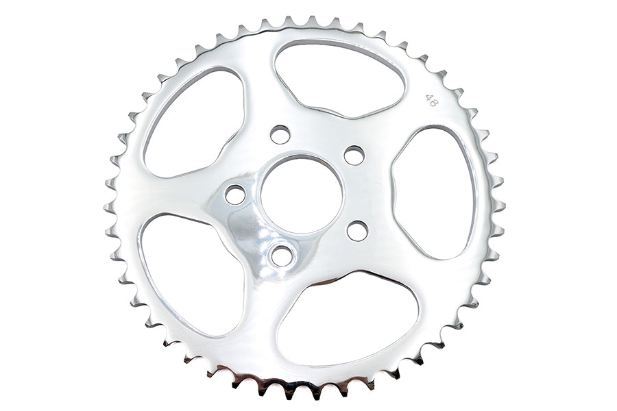 York Rear Sprocket Flat Chrome 48 Tooth for Harley Davidson XL Models - Part 16456 by York