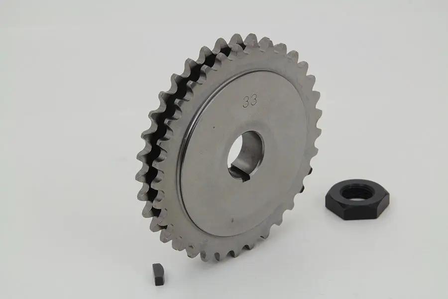 York 33 Tooth Engine Sprocket with Nut and Key for Harley Davidson WL Models by York