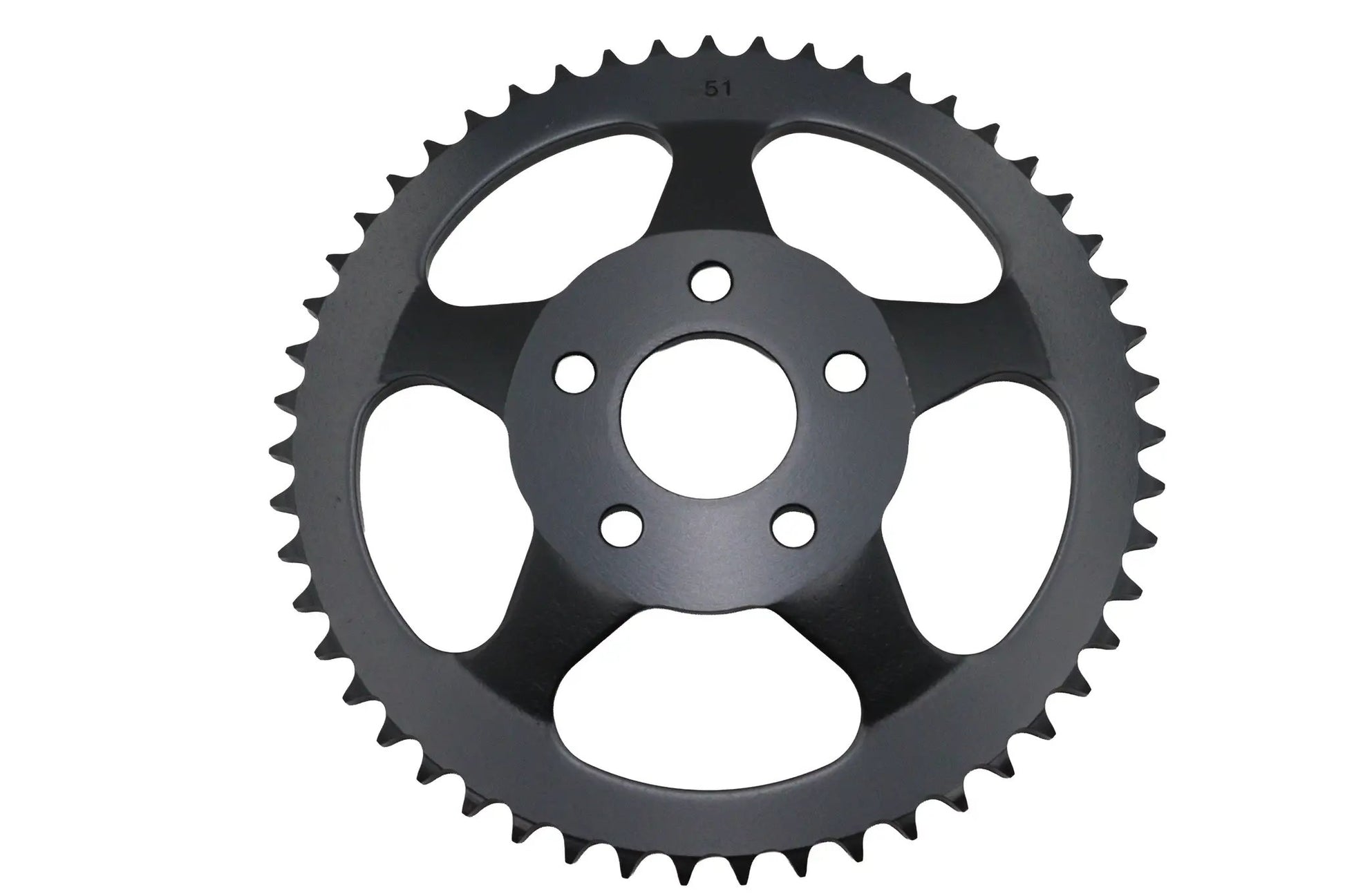 V-Twin 16457B Rear Sprocket Flat Black 51 Tooth for Harley Davidson Models by V-Twin