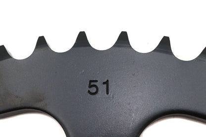 V-Twin Rear Sprocket Flat Black 51 Tooth - Part 16461B by V-Twin