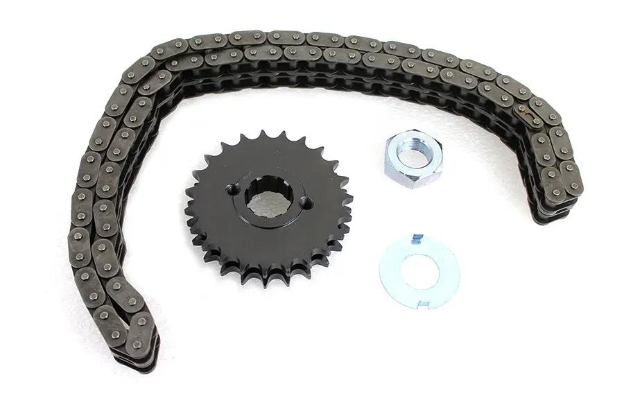 York 23 Tooth Spline Sprocket and Chain Kit for Harley Davidson FL 1955-1964 by York