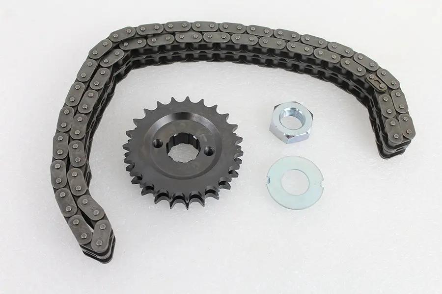 York 23 Tooth Spline Sprocket and Chain Kit for Harley Davidson FL 1955-1964 by York