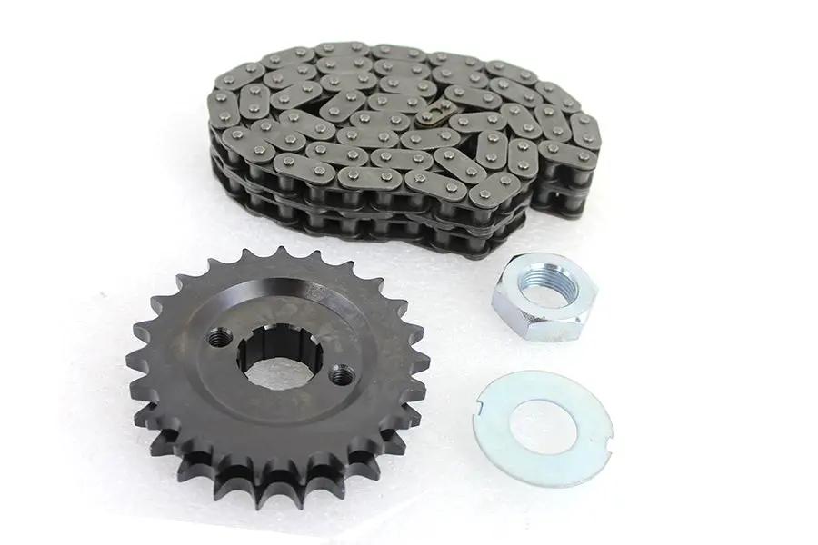 York 23 Tooth Spline Sprocket and Chain Kit for Harley Davidson FL 1955-1964 by York