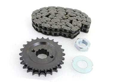 York 23 Tooth Spline Sprocket and Chain Kit for Harley Davidson FL 1955-1964 by York