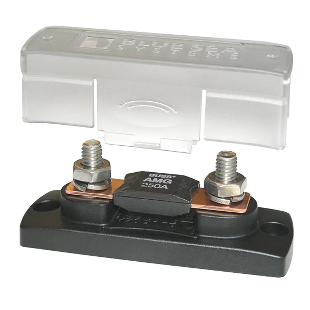 Blue Sea Systems 5001 Fuse Block MEGA 100-300A with Cover for Marine and Industrial Applications