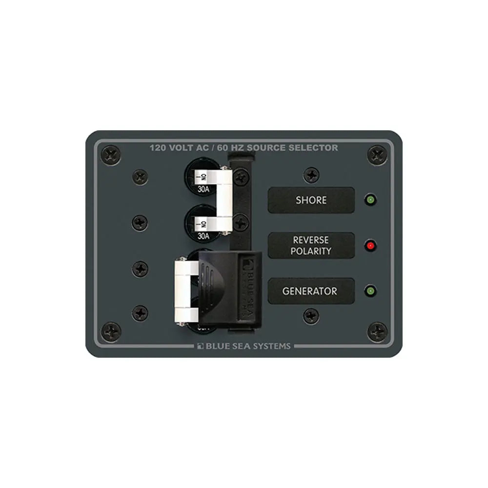 Blue Sea Systems 8032 AC Toggle Source Selector Switch for 120V AC, 30 Amp, White
