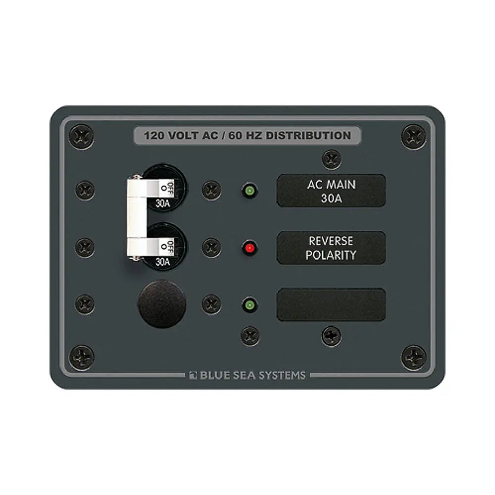 Blue Sea Systems 8029 AC Main +1 Position Breaker Panel with White Switches