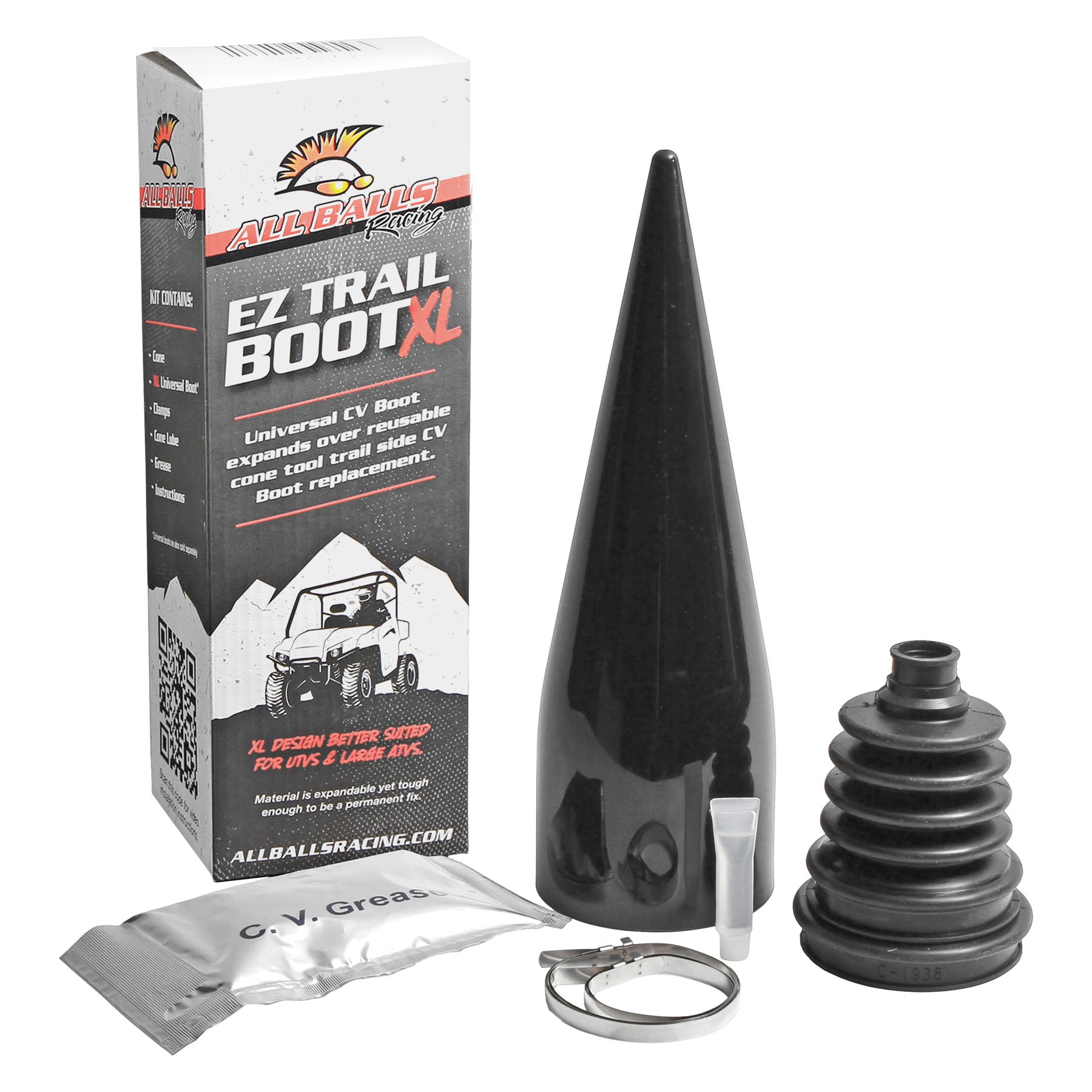 All Balls Racing EZ Trail Boot XL with Cone Tool for Arctic and CA Models – Part #19-5038