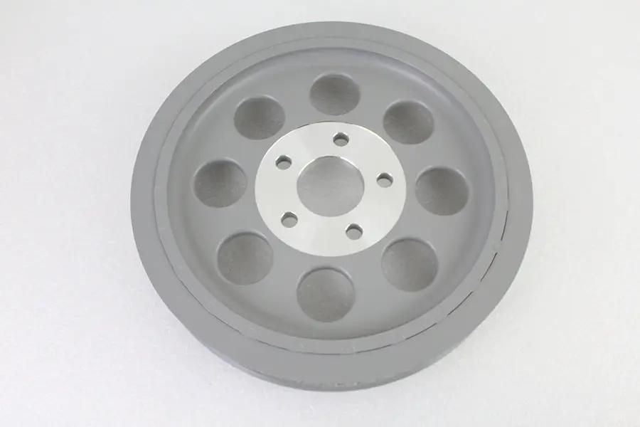 York 191415 Silver Rear Belt Pulley with 65 Teeth for Harley Davidson FL & FX Models by York
