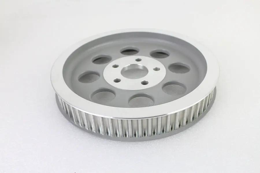 York 191415 Silver Rear Belt Pulley with 65 Teeth for Harley Davidson FL & FX Models by York