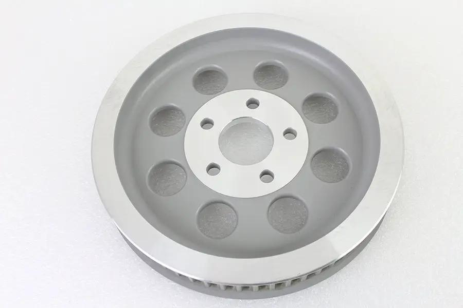 York 191417 Silver Rear Belt Pulley with 61 Tooth for 4-Speed Harley Davidson Models by York