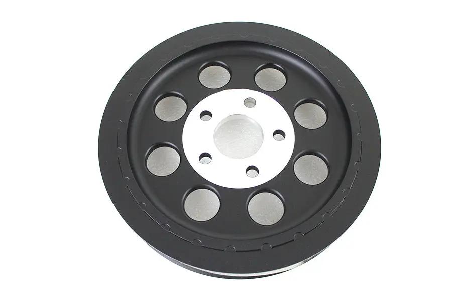 York 191418 Black Rear Belt Pulley with 61 Teeth for Harley Davidson FL and FX Models by York