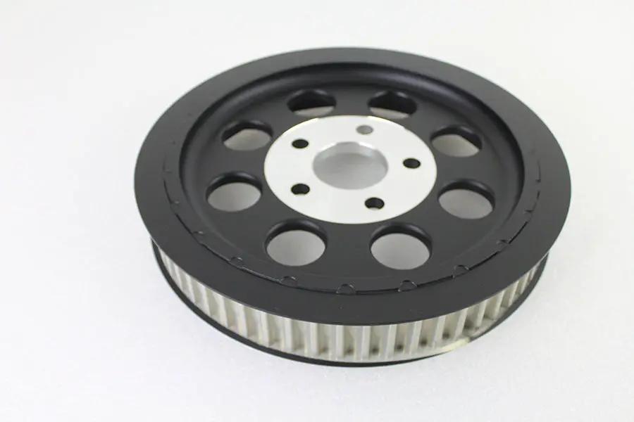 York 191418 Black Rear Belt Pulley with 61 Teeth for Harley Davidson FL and FX Models by York