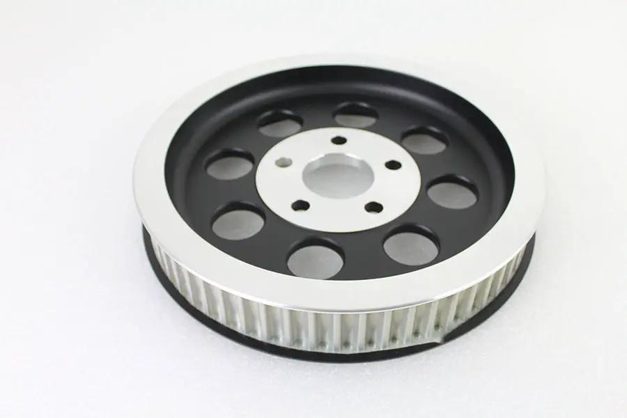 York 191418 Black Rear Belt Pulley with 61 Teeth for Harley Davidson FL and FX Models by York