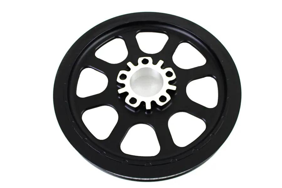 York Black Rear Belt Pulley 70 Tooth for Harley Davidson FLST & FXST Models by York