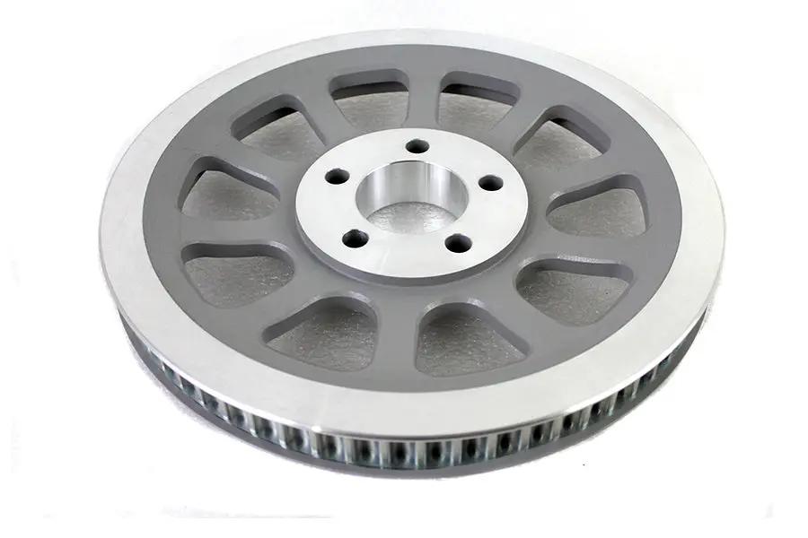 York Silver 66-Tooth Rear Belt Pulley for Harley Davidson FLST and FXST Models Part #191429 by York