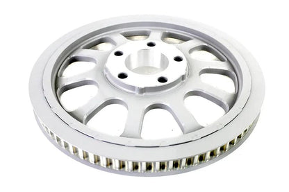 York Silver 66-Tooth Rear Belt Pulley for Harley Davidson FLST and FXST Models Part #191429 by York