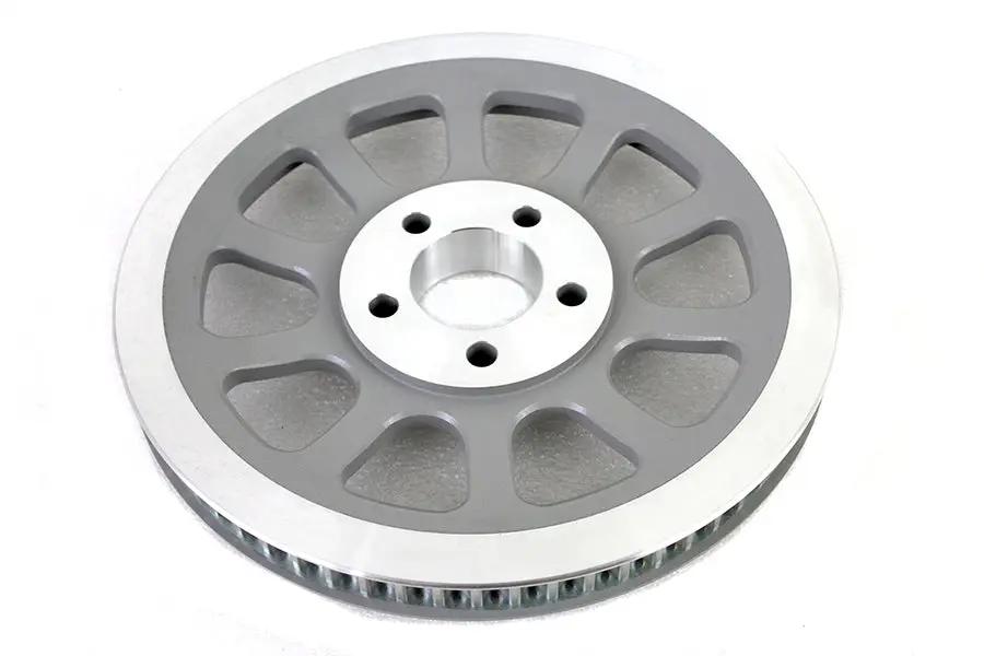 York Silver 66-Tooth Rear Belt Pulley for Harley Davidson FLST and FXST Models Part #191429 by York