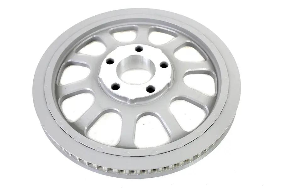 York Silver 66-Tooth Rear Belt Pulley for Harley Davidson FLST and FXST Models Part #191429 by York