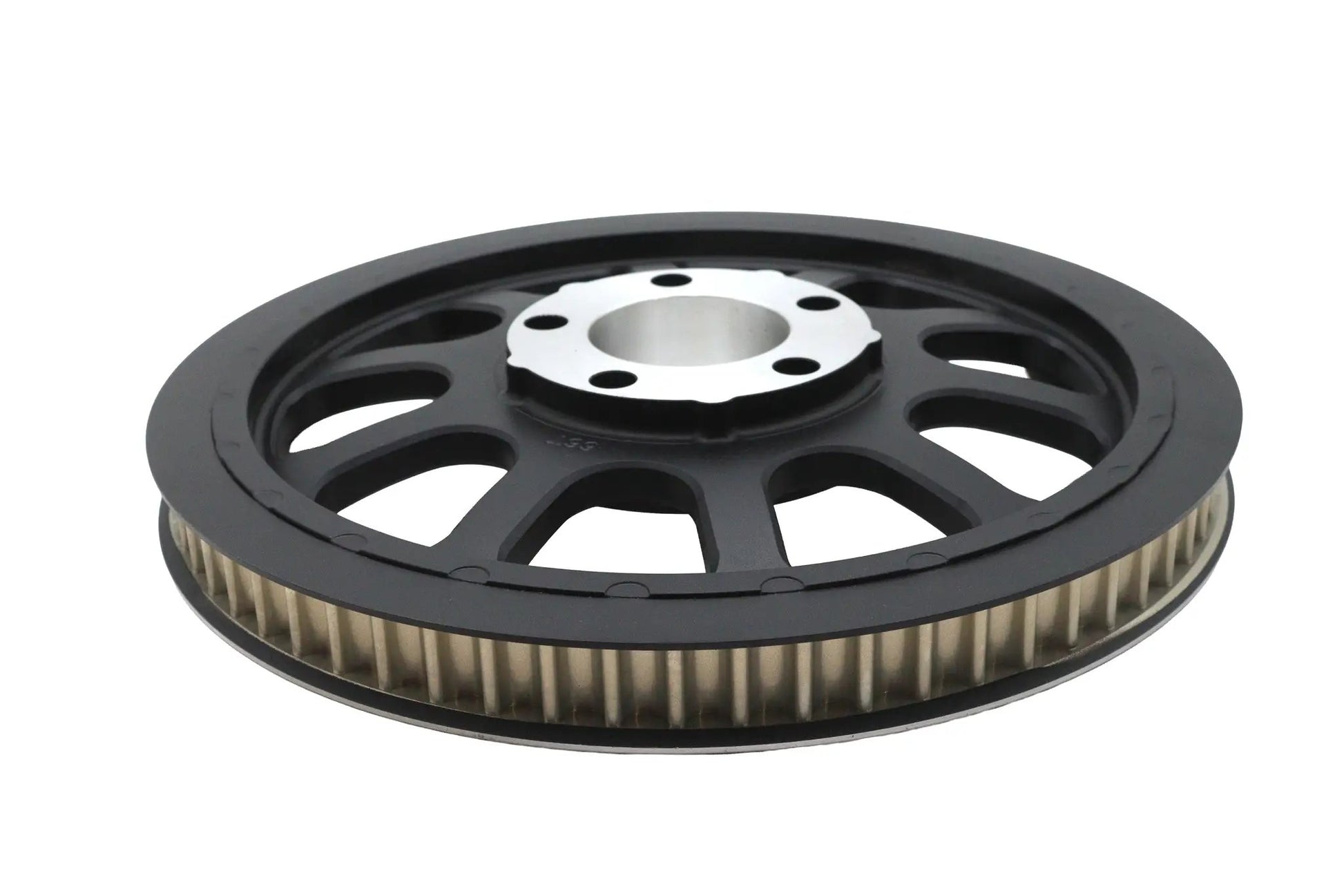 York 191430 Black Rear Belt Pulley with 66 Teeth for Harley Davidson FLST and FXST Models by York